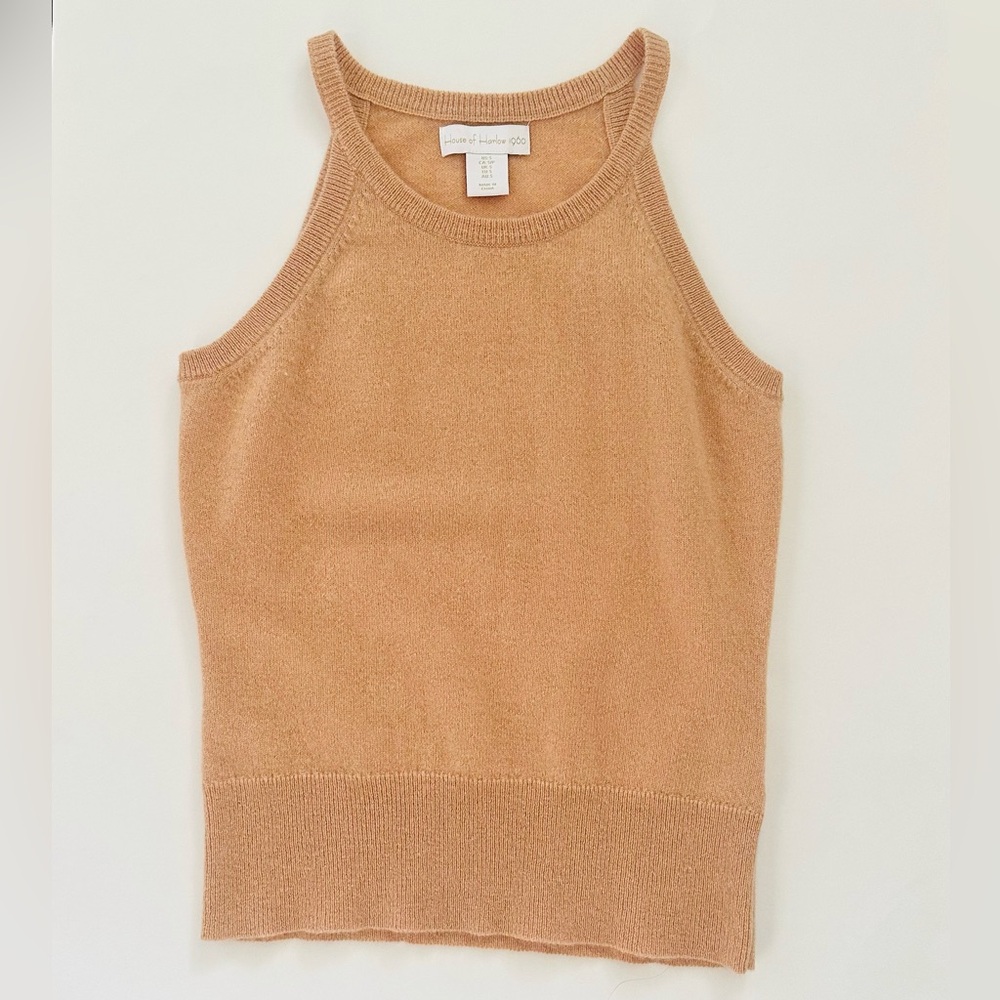 House of Harlow 1960 Camel Cashmere Tank Top